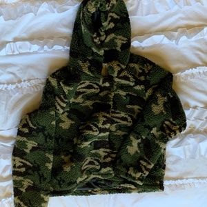 Camouflage teddy bear jacket
